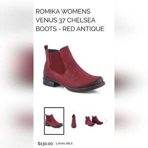 Red Romika boots for women 6.5